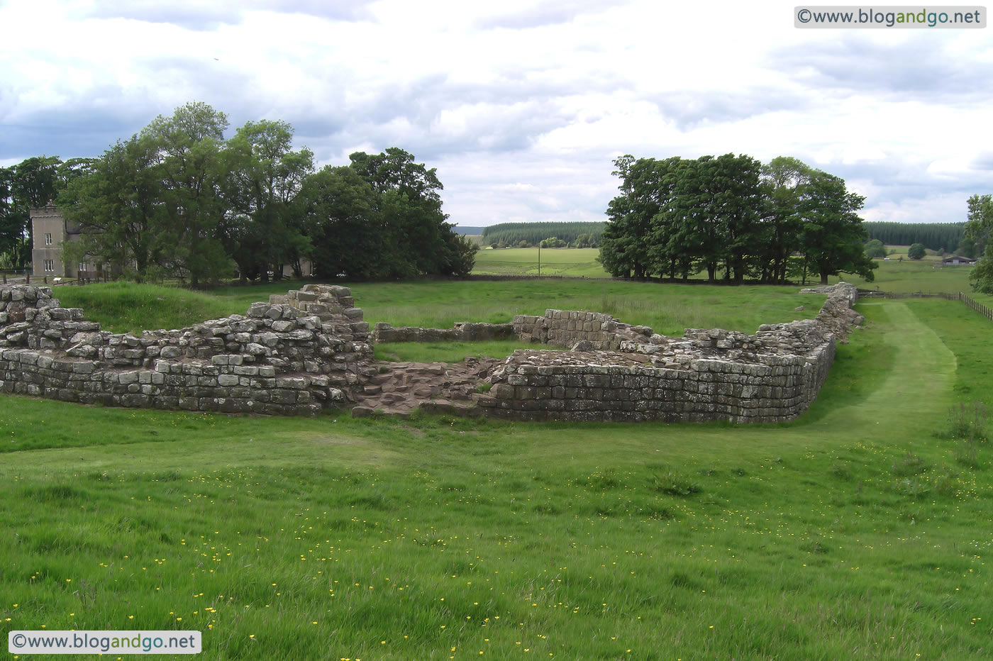 Hadrian's Wall Path - Birdoswald - South-east corner of the fort